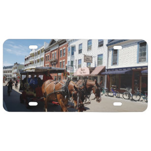 Horse & Carriage on Mackinac Island, Michigan License Plate