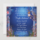 Horse Carriage Princess Birthday Party Invitation (Back)