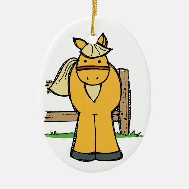 Horse Ceramic Ornament (Front)