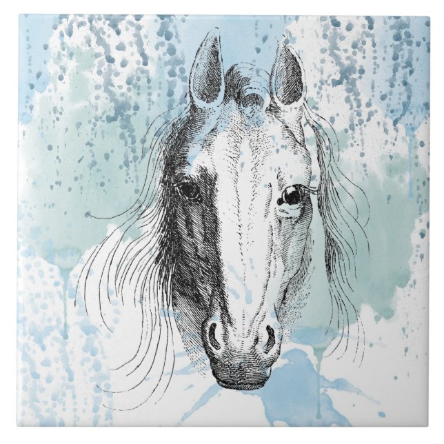 Horse Ceramic Tile (Front)