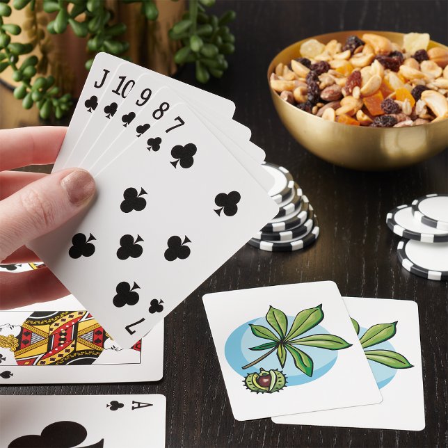 Horse Chestnut Leaf and Conker Poker Cards (Creator Uploaded)