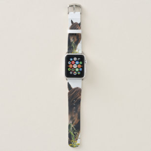 HORSE CHEWING GRASS APPLE WATCH BAND