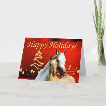Horse Christmas Card by horsesense at Zazzle