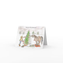 Horse Christmas card