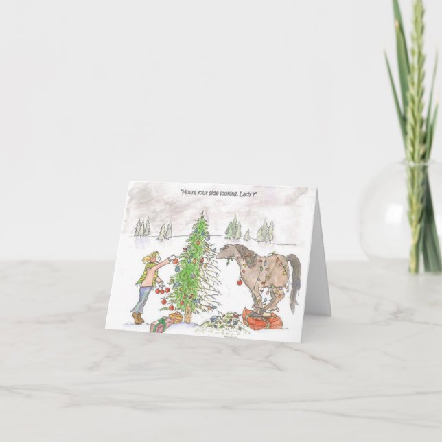 Horse Christmas card (Front)