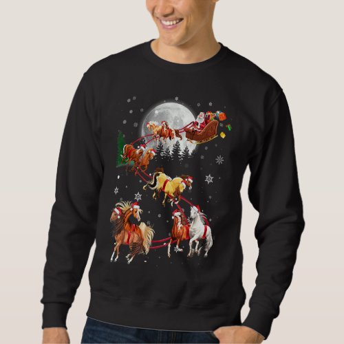 Horse Christmas Santa Xmas Sweatshirt