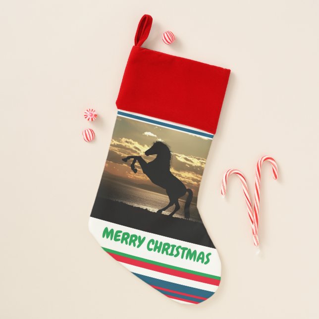 HORSE Christmas Stocking. Christmas Stocking (Front)