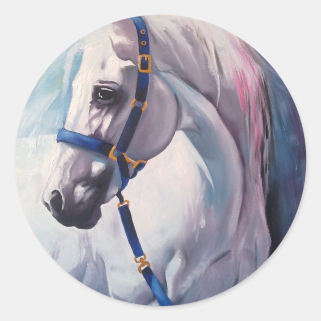 Horse Classic Round Sticker (Front)