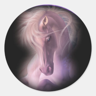 horse classic round sticker