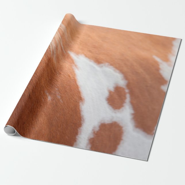 Horse coat animal equine tan wrapping paper (Unrolled)