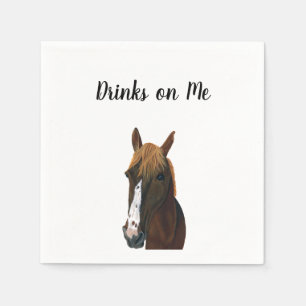 Horse Cocktail Napkins for Weddings and Receptions