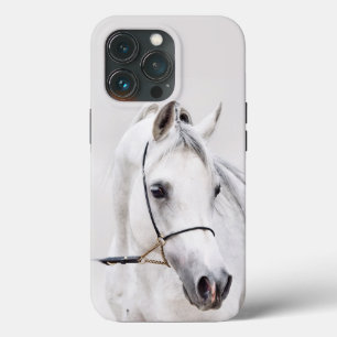 horse collection. arabian white incipio iPhone cas 13 Pro Case