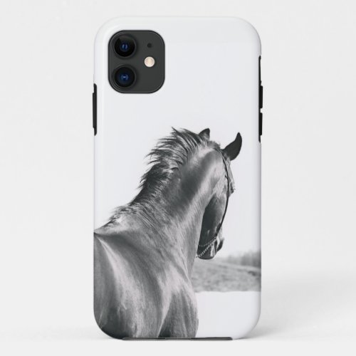 horse collection BW OtterBox iPhone Case