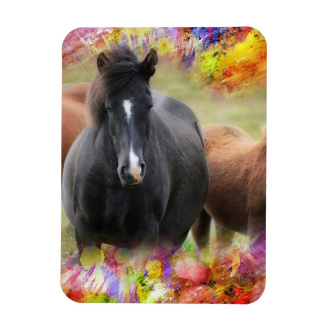 Horse Colorful Magnet (Vertical)