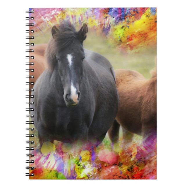 Horse Colorful Notebook (Front)