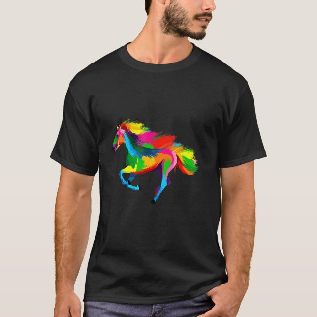 Horse Colorful T-Shirt (Front)