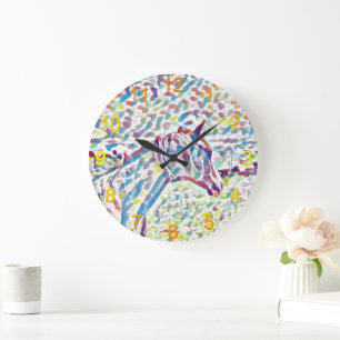 Horse Colors Of Life, Clock