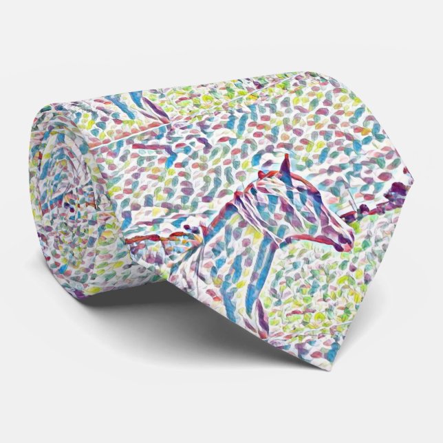 Horse Colors Of Life,  Neck Tie (Rolled)