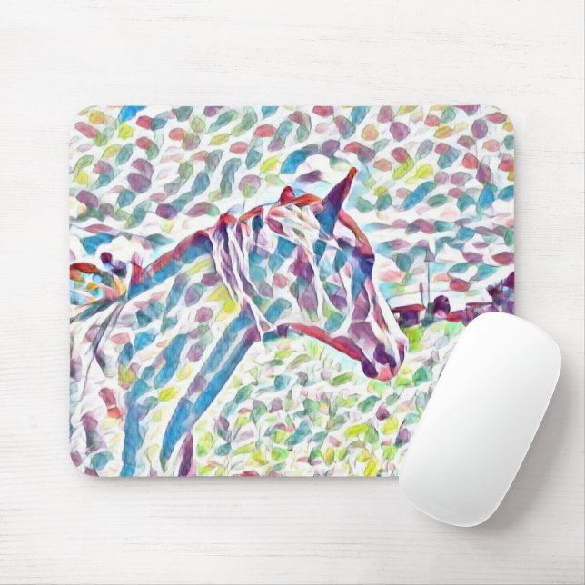Horse Colours Of Life, Mousepad (With Mouse)