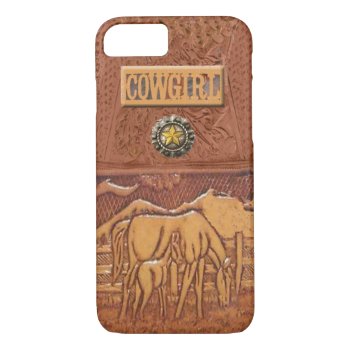 "horse & Colt" Western Cowgirl Iphone 7 Case by BootsandSpurs at Zazzle