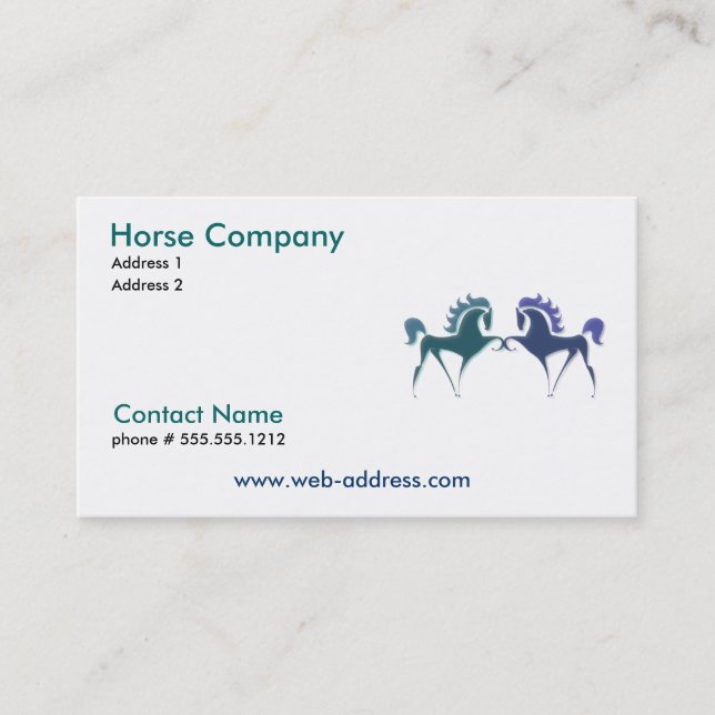 Horse Company Business Card (Front)