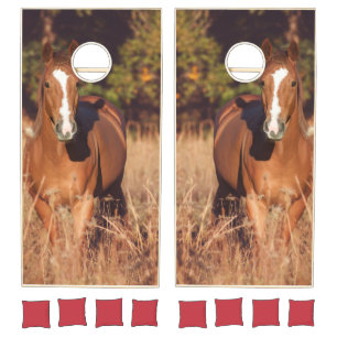 Horse Cornhole Set