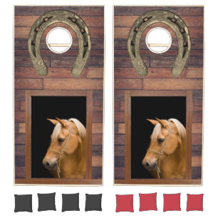 Horse Cornhole Set