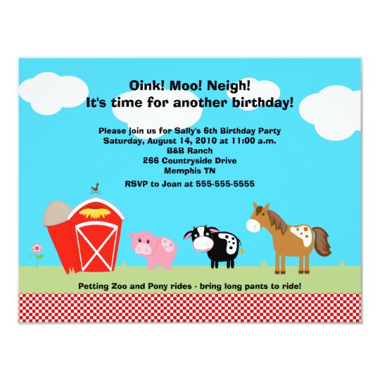 horse cow pig barnyard