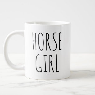 "Horse Crazy" Simple Modern Farmhouse Giant Coffee Mug