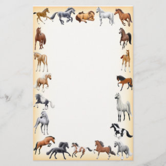 Horse Crazy Stationery Tangerine