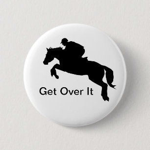 Horse Cross-Country Eventing Pinback Button