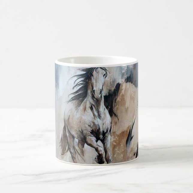 Horse Cup with Picture Decree By Hand (Center)