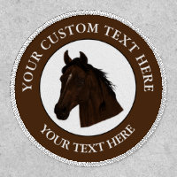 Horse Custom Text Classic Icon Logo