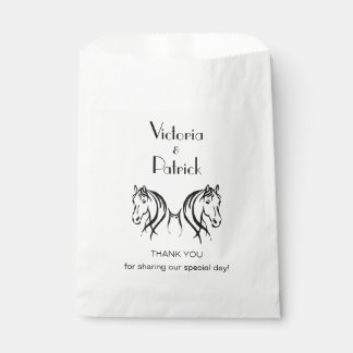 Horse Custom Thank You Favor Bag