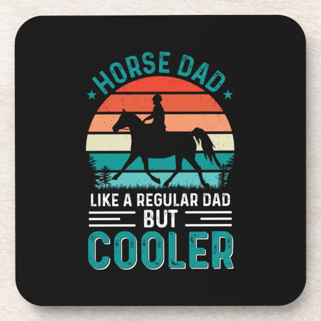 Horse Dad Beverage Coaster (Front)