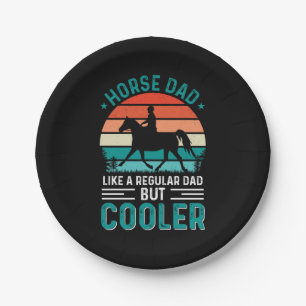 Horse Dad Paper Plates