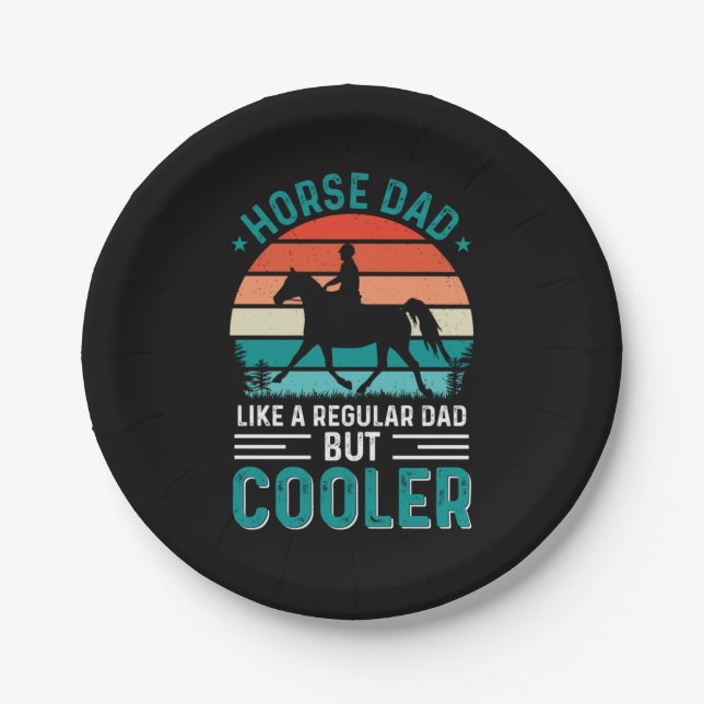 Horse Dad Paper Plates (Front)