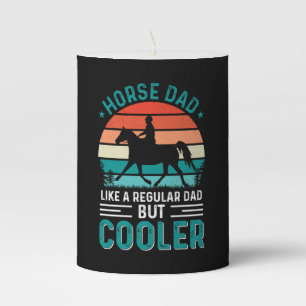 Horse Dad Pillar Candle