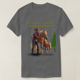 Horse Dad Pride – Father’s Day Equestrian Edition T-Shirt