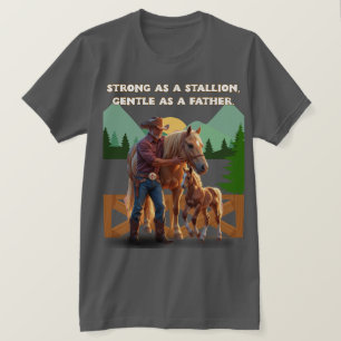 Horse Dad Pride – Father’s Day Equestrian Edition T-Shirt