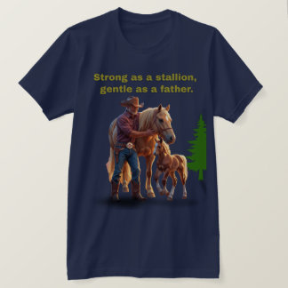 Horse Dad Pride – Father’s Day Equestrian Edition T-Shirt