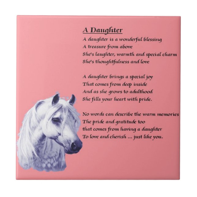 Horse - Daughter Poem Tile (Front)