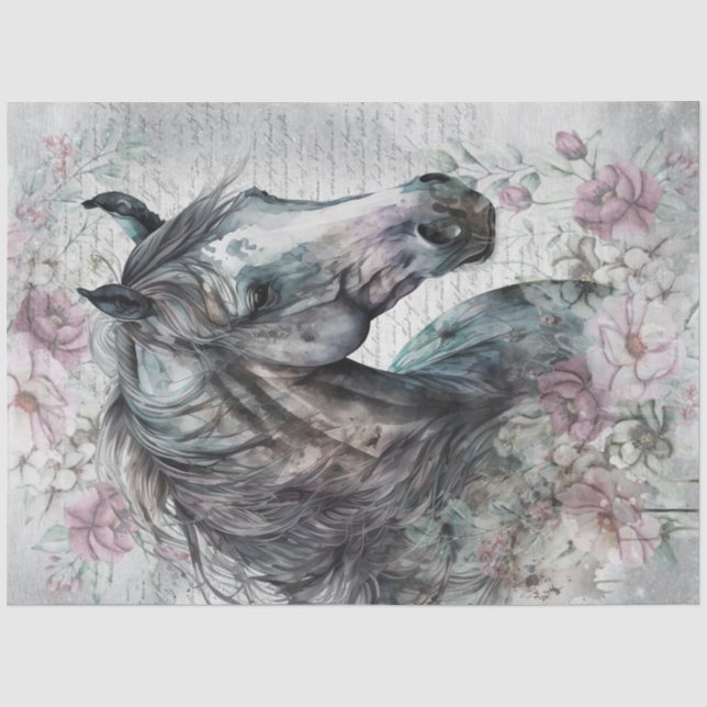 Horse Decoupage Tissue Paper (Front)