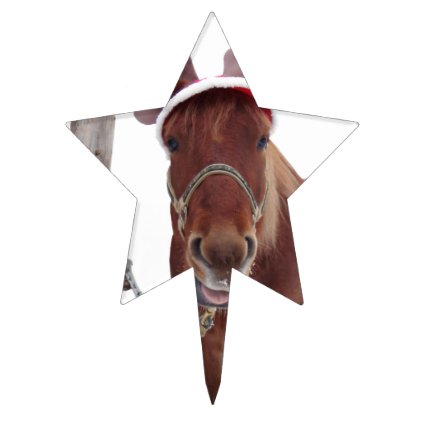 Horse deer - christmas horse - funny horse cake topper