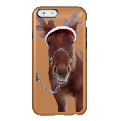 Horse deer - christmas horse - funny horse incipio feather shine iPhone 6 case