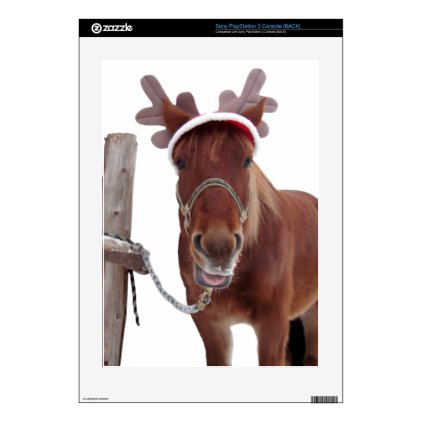 Horse deer - christmas horse - funny horse skin for the PS3 