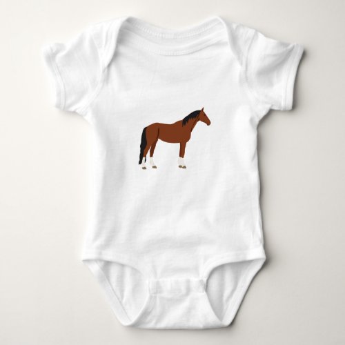 Horse Design Baby Bodysuit