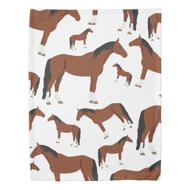 Horse Design Duvet Cover (Front)
