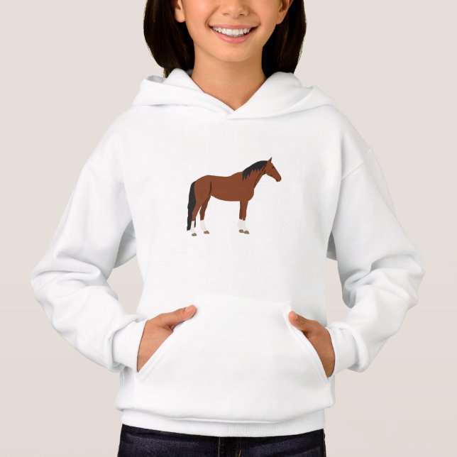 Horse Design Hoodie (Front)