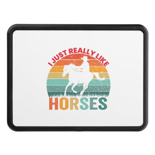 Horse Design I Just Really Like Horses Hitch Cover